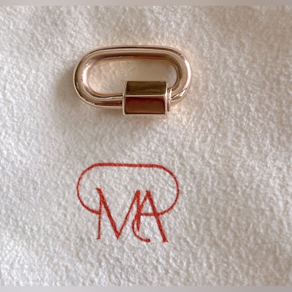 Jewelry - Marla Aaron Medium Chubby Rose Gold Lock with Yellow Gold Closure